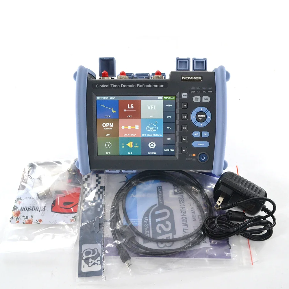 FMT .NK6000 850/1300/1310/1490/1550/1625nm SM MM PON Optic Fiber OTDR Tester With VFL OPM Light Source Event Map OLT