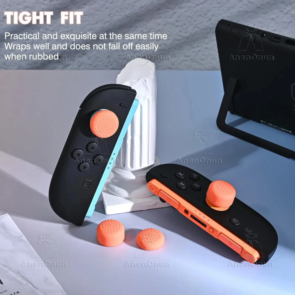 4er-Pack Daumengriffkappen für Switch 2 Premium Analog-Stick Daumenstick Weiche Silikon-Schutzabdeckung Rutschfeste Joycon Joystick-Kappen – Detail 6