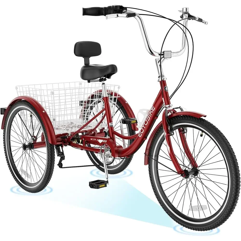 Adult Tricycles for Fitness: 3-Wheel Bikes for Men & Women Outdoor Exercise