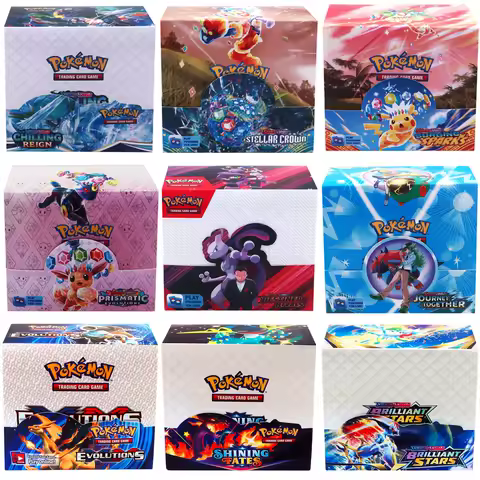 324Pcs/box Pokemon TCG: Sun &amp; Moon Ultra Prism 36 Pack Booster Box Pokemon Card Game Collecting Toys Board Game Chilling Reign