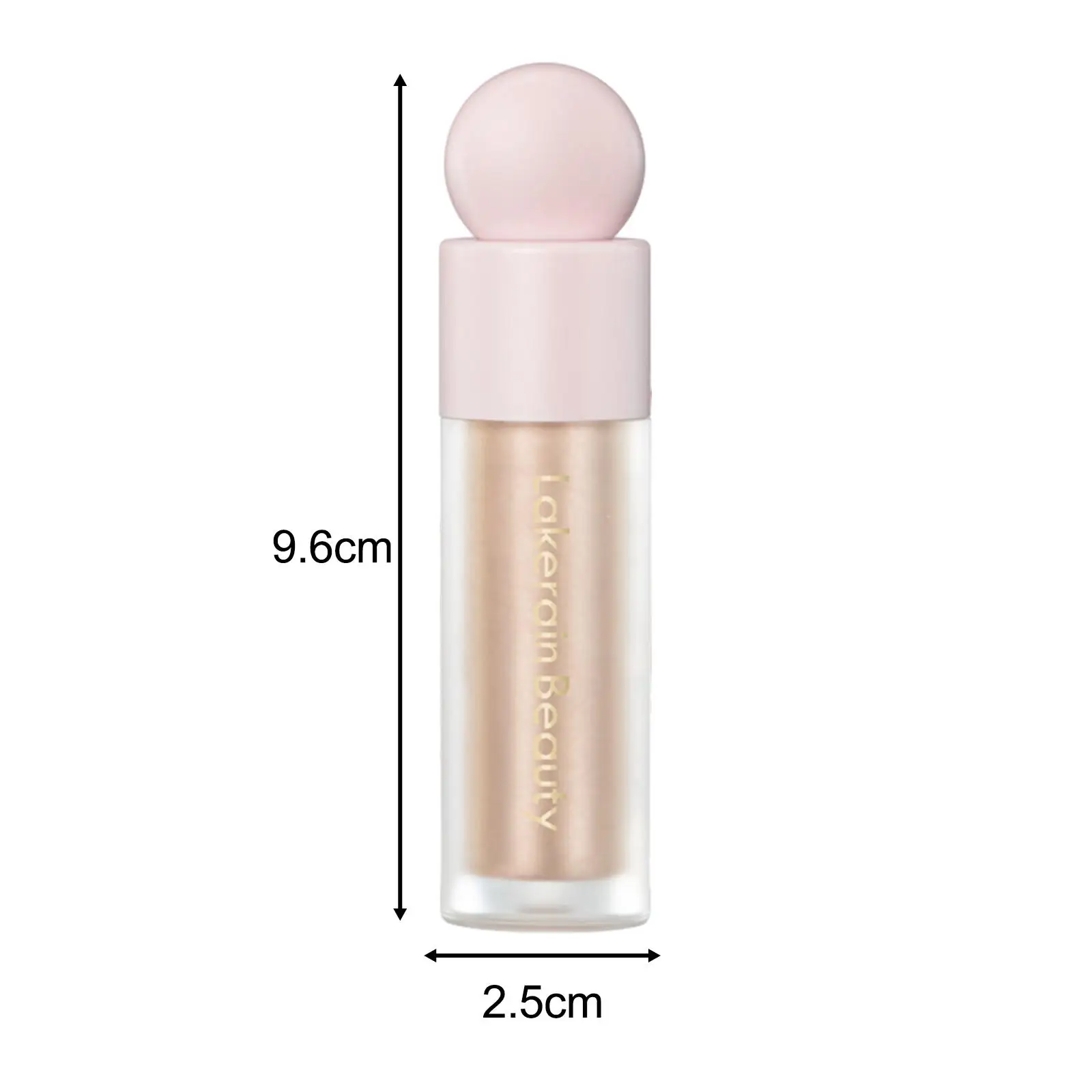 Iluminador líquido portátil maquiagem leve glitter blush fundação rosto e corpo para uso em salão de beleza