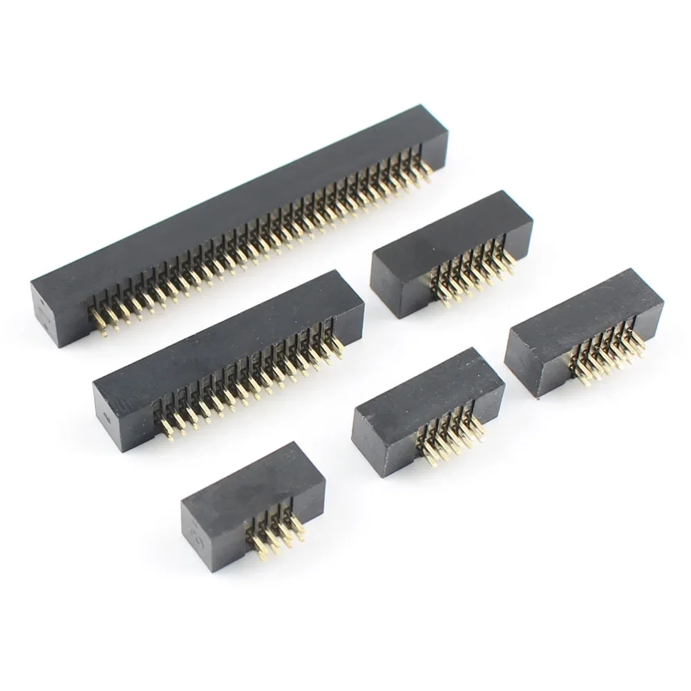 50pcs 1.27mm 8 10 12 14 16 20 26 30 34 40 50 60 Pin DC3 Male DIP Connector Straight IDC Socket Header 8P 10P 12P 14P 16P 20P 26P