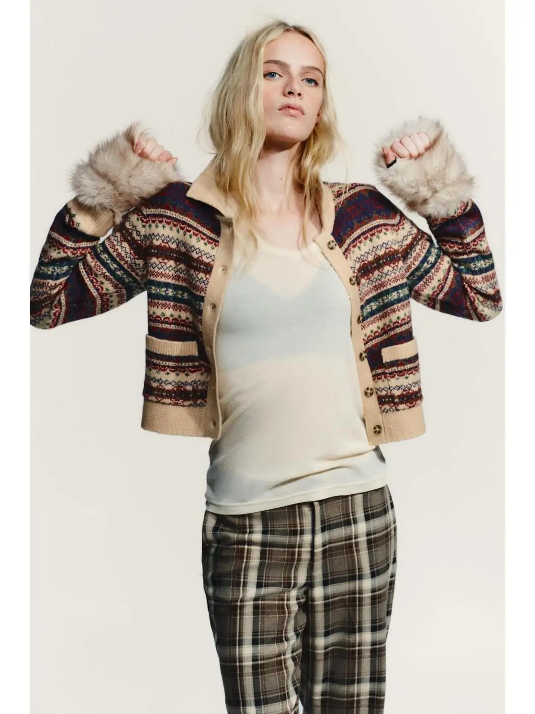 

Осеннее вязаное длинное пальто с застежкой-свеком, женский открытый кардиган Sle, модная повседневная одежда для женщин, сезон 2025 года