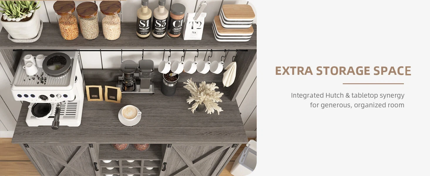 coffee bar cabinet