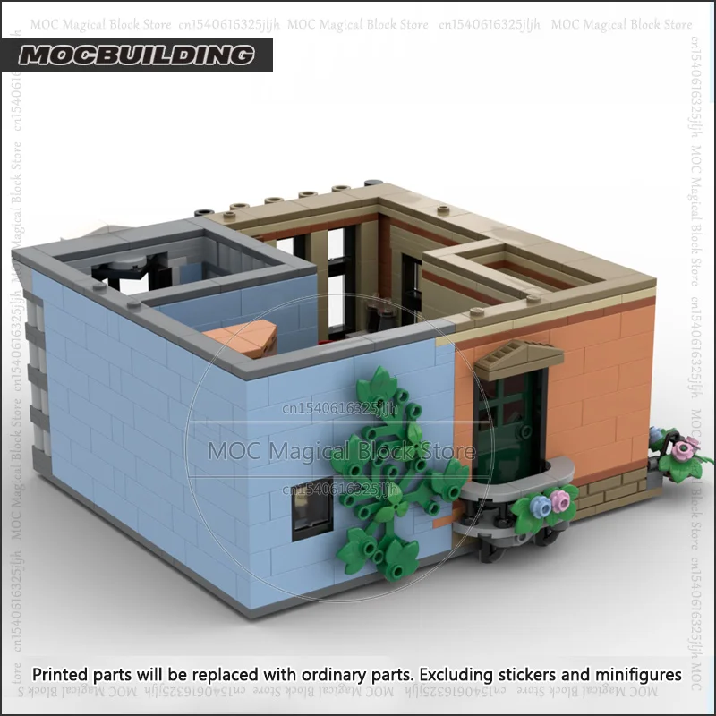 

Modular Buildings MOC Building Blocks Tudor Residential Floor Extra Model For Set 10350 Technology Bricks Collection Display Toy
