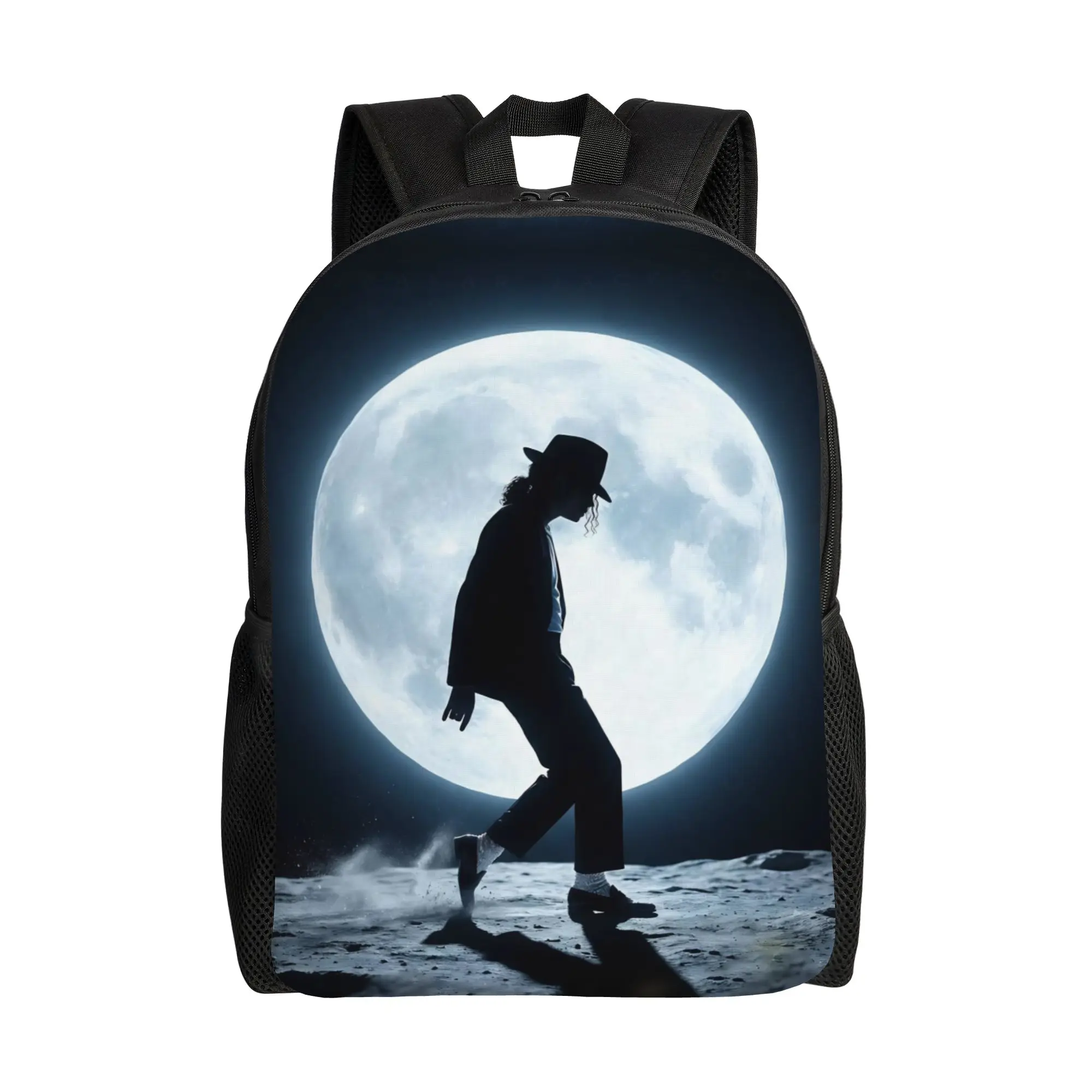 M-Michaels MJ King Music Cool Backpack Gift Student Work  Daypack for Men Women College Shoulder Bag