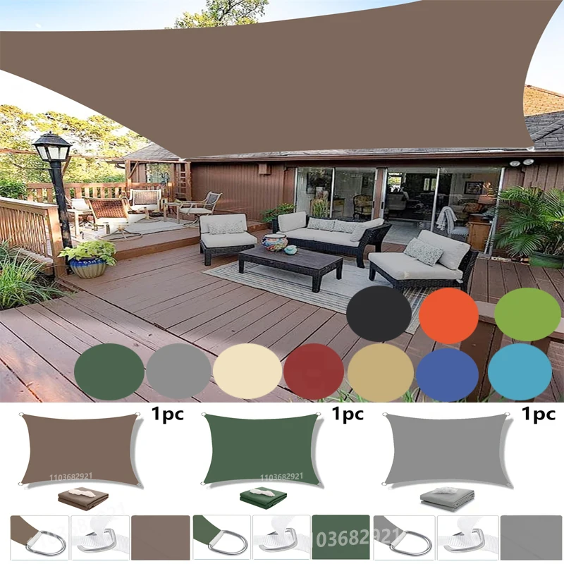 Outdoor-Markisen, wasserdicht, Sonnenschutz, Segel, Garten, Canopi, für Terrasse, Auto, Leinwand, Markise, rechteckig, Pool, Sonnenschutz, Sonnenschutz, Segel