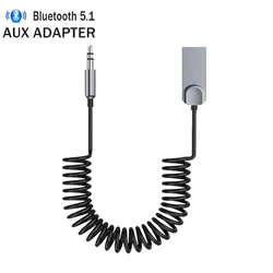 KEBIDU Wireless Bluetooth 5.1 adattatore ricevitore altoparlante per auto Jack da 3.5mm Aux Audio Music Dongle per trasmettitore Bluetooth per auto