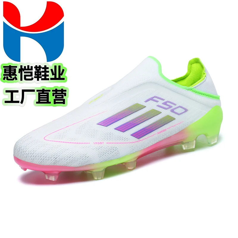 

2025 Football Shoes New Men Football Boots Long Spikes Ultralight Breathable Soccer Shoes Match Sneakers Indoor Cleats Training