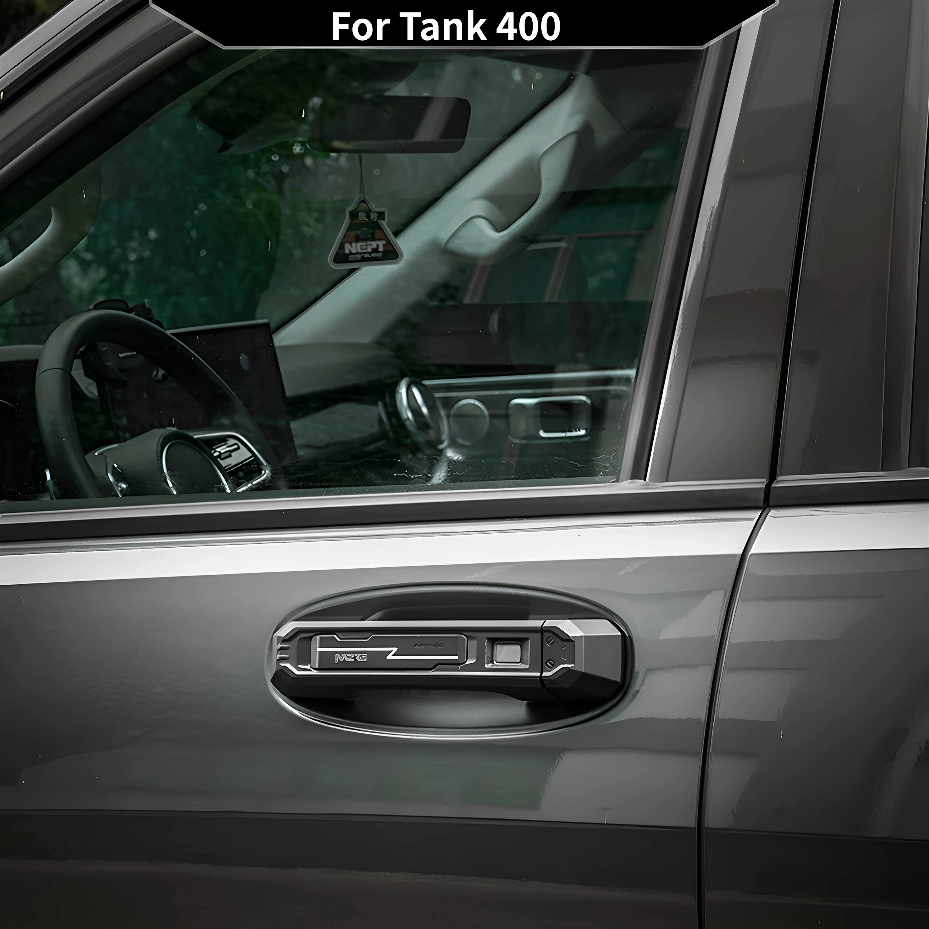 For Tank 400 Hunting Edition Aluminum-Magnesium Alloy Door HandleSignal-Unblocked Rugged Off-Road Style Modification Accessory