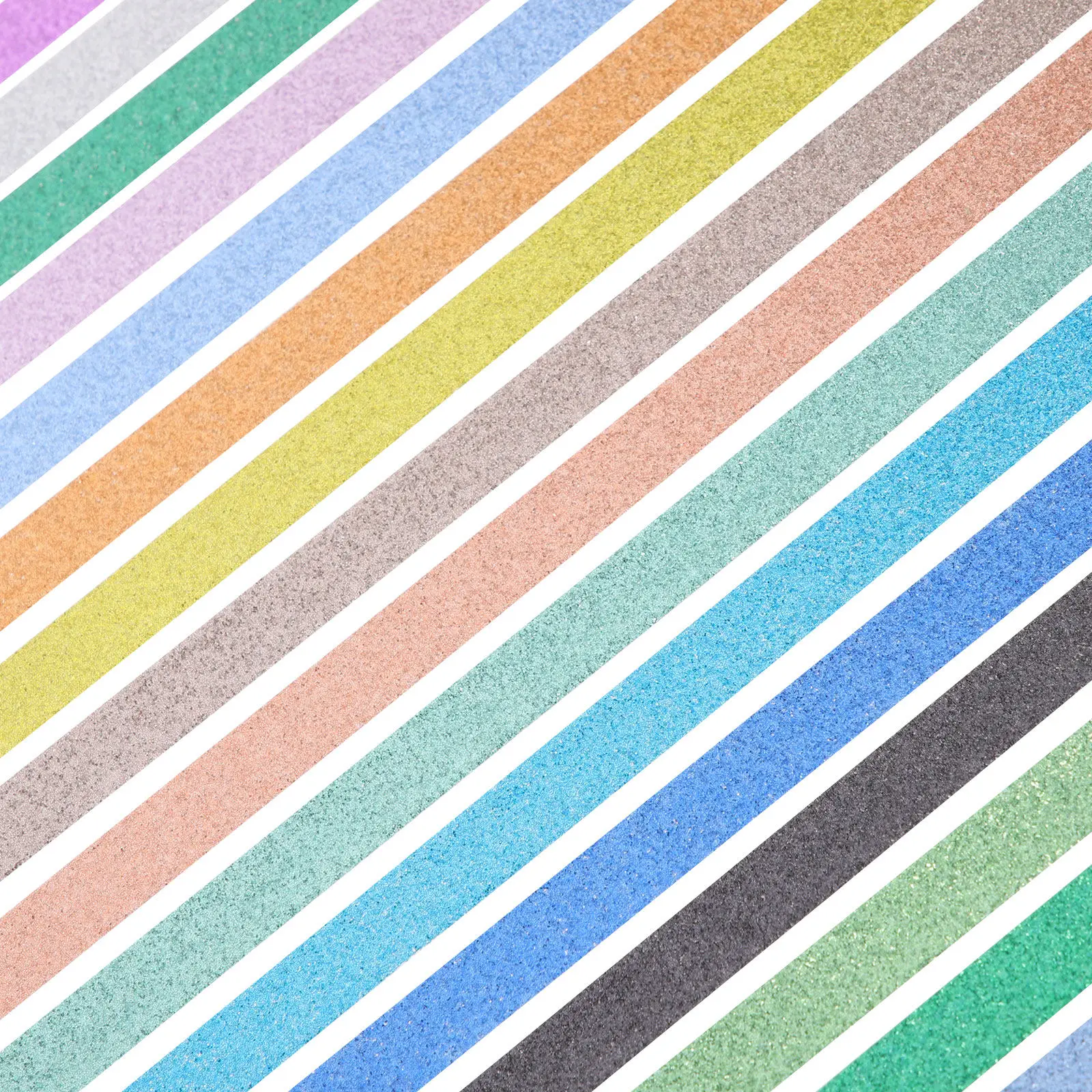 Glitter Washi Tape Set 30 Rolls – Odorless Vintage Decorative Paper for Planner Journal Scrapbooking