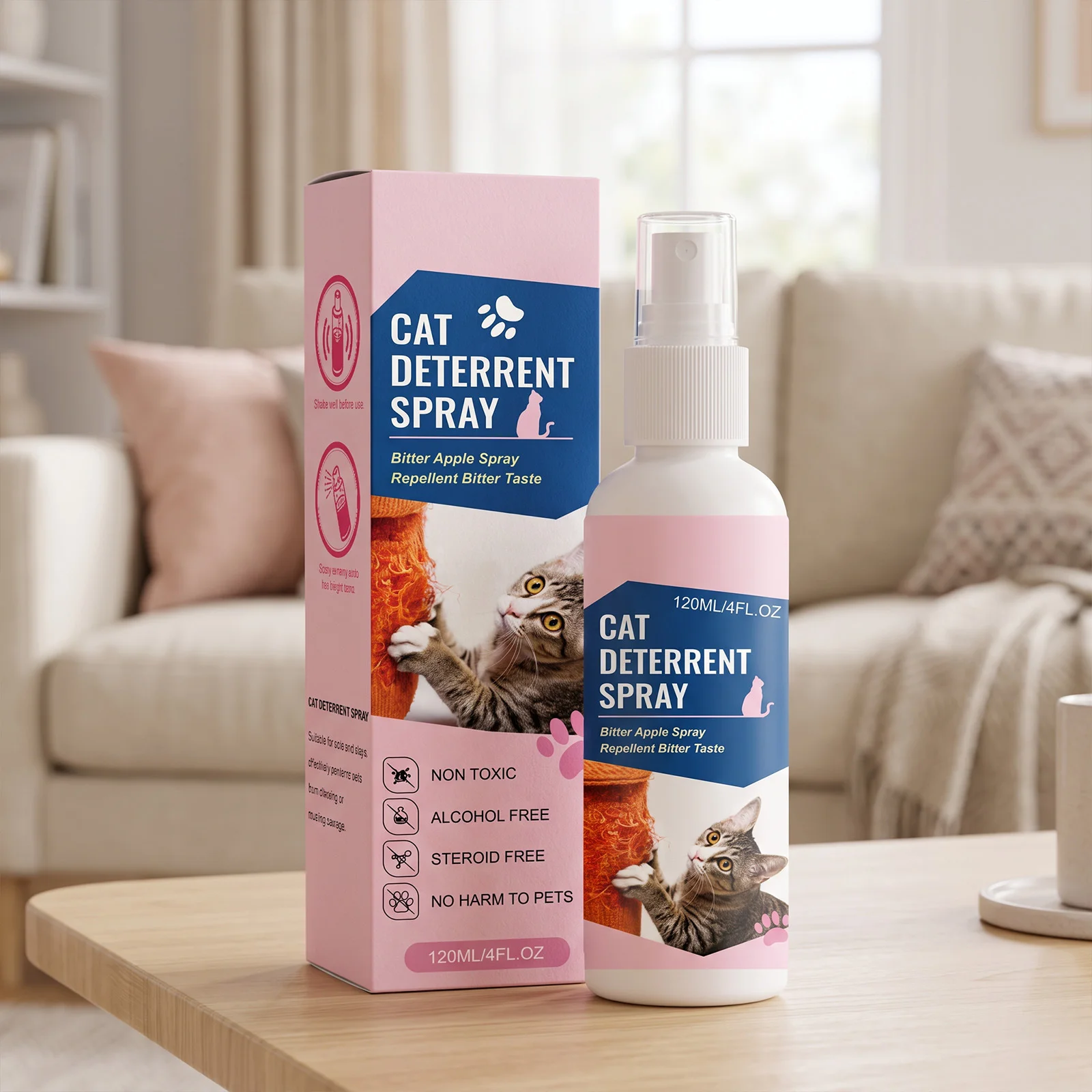 Gentle Cat Repellent Spray Indoor Household Training Spray Prevent Cats Scratching And Biting Behavior Correction
