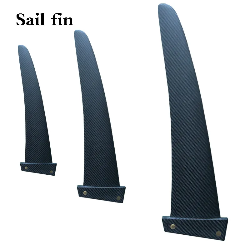 

Windsurfing Fins 44CM Longboard Carbon Fiber Epoxy Resin Surfboard Fins Black Windsurfing Fins Kiteboard Fins High-quality Sea S