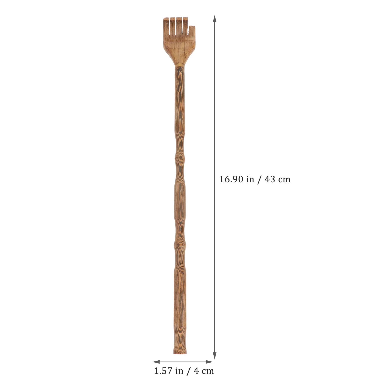 Arranhador traseiro de madeira, longo alcance, resistente, ferramenta confortável para idosos, ideia de presente, uso de cuidados de saúde