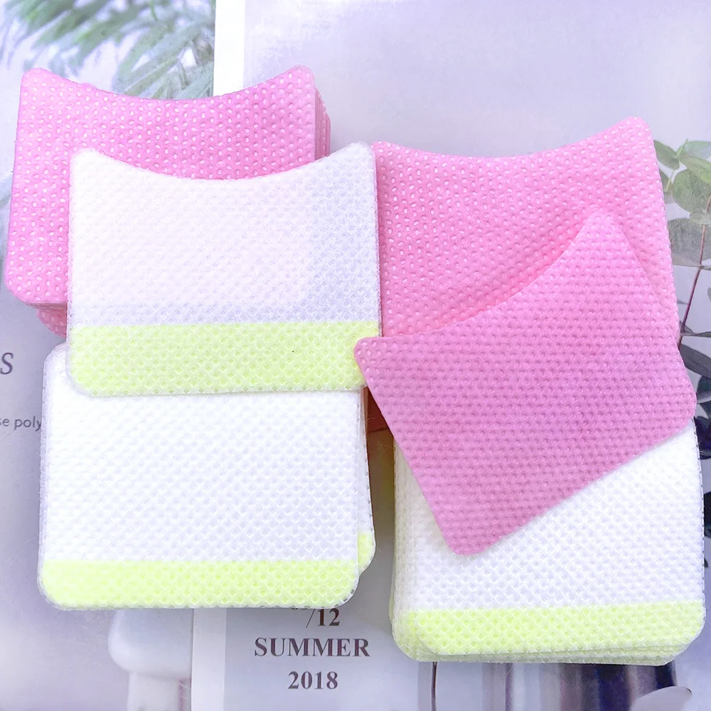 200/40Pcs Disposable Cotton Eyelashes Patch Sticker For Removing Eyelashes Under Eye Paper Patches Cleaning Tool Makeup Supplies