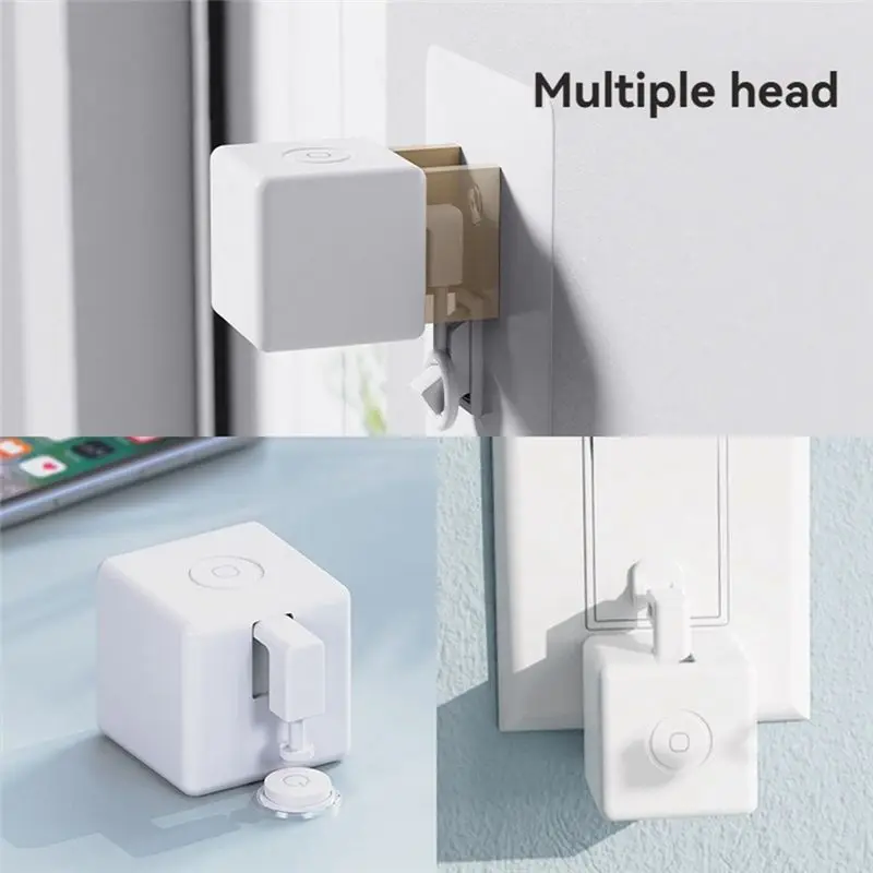 DT51 Tuya Smart Finger Robot Switch, Bluetooth Button Pusher, Works with Alexa for Google Assistant, 5 Impact Heads Included