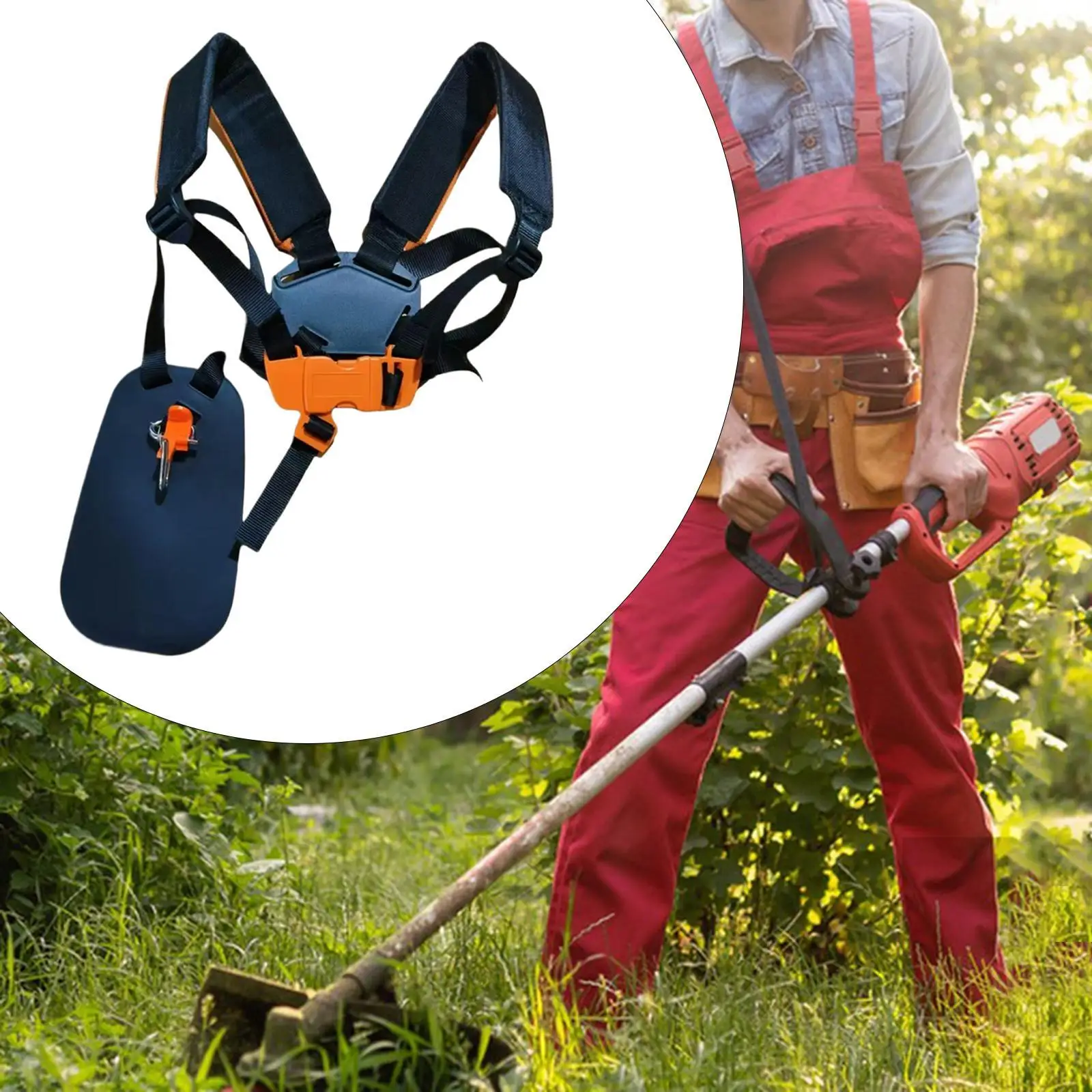 

Trimmer Shoulder Strap Comfort Labor Saving Trimmer Strap for Leaf Blowers String Trimmer Gardening Lawn Mower Grass Trimmer
