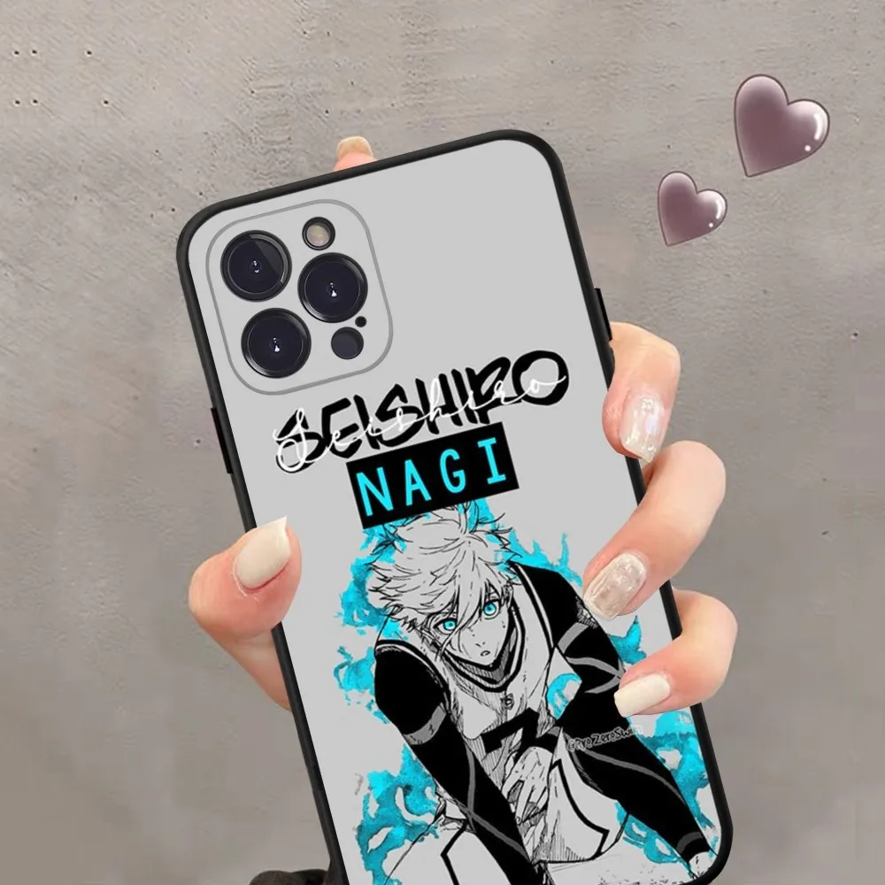 Anime Blue Lock Phone Case Silicone Soft For iphone 15 14 13 12 11 Pro Mini XS MAX 8 7 6 Plus X 2020 XR Shell