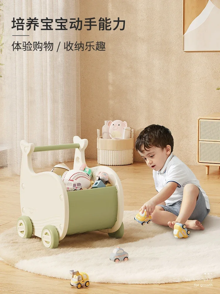 Children's handcart simulation storage baby shopping cart supermarket small cart puzzle birthday gift