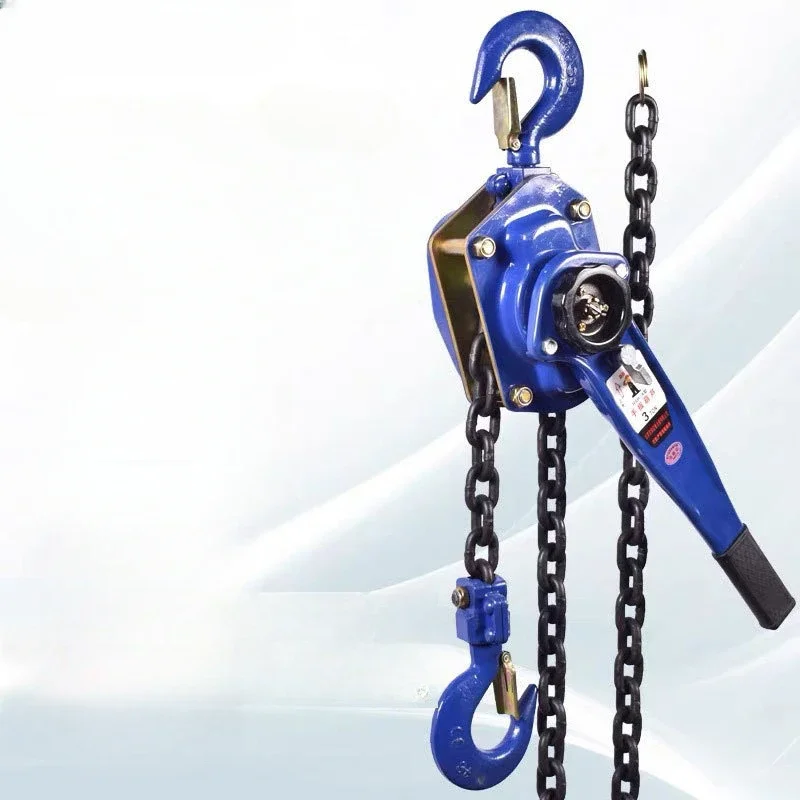 1 T Pulling Wrench Hoist Manual Lifting Chain Hoist Hand Chain Hook Portable Lever Block inverted Chain Hoist Tightener