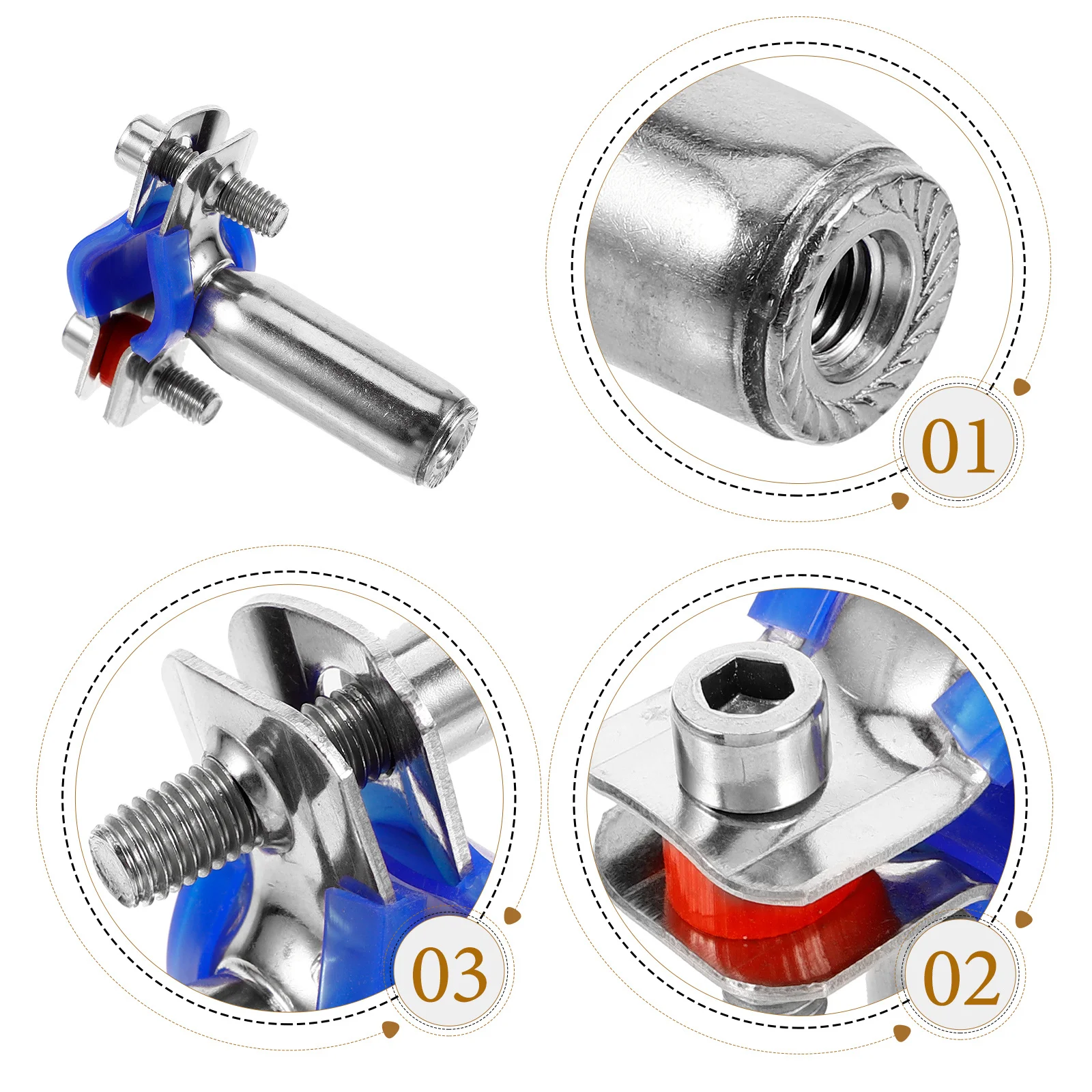 

Wall Mounted Pipe Bracket Adjustable Stainless Steel Holder Support Clamp for Ceiling Mount Heavy Duty Tube Fixing Clip