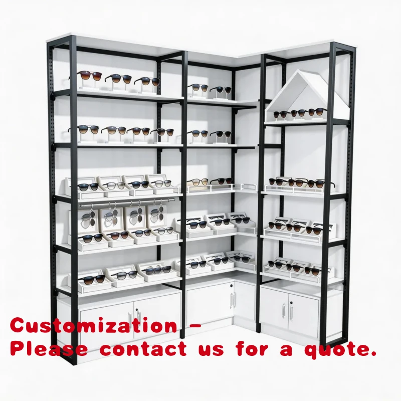 

Customize.Corner Sunglass Display Rack Odorless Frame CE Certified Custom Color Storage Cabinet Shades Organizer Display