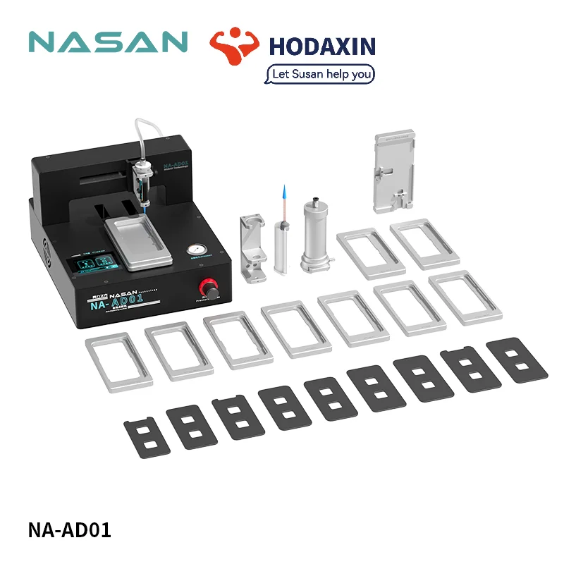 NASAN NA-AD01 Auto Glue Dispenser for iPhone X-15 Series AB Glue & Sealant Air Compressor Upgrade Semiconductor Cooling System