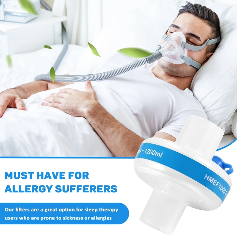 CPAP Bacterial Viral Filter For Breathing Mask Tube Machine Accessories Bacterium Filters For Cpap Bipap Hose Sleep Apnea Sleep