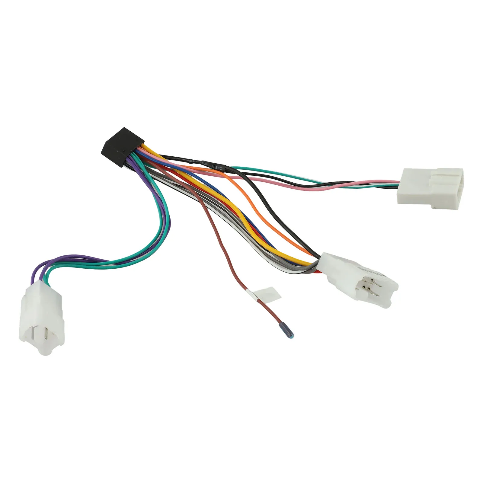 For Highlander For Lexus Car Stereo Adapter Car ISO Wiring Harness Black White Anti-corrosion Features Wear-resistant Design