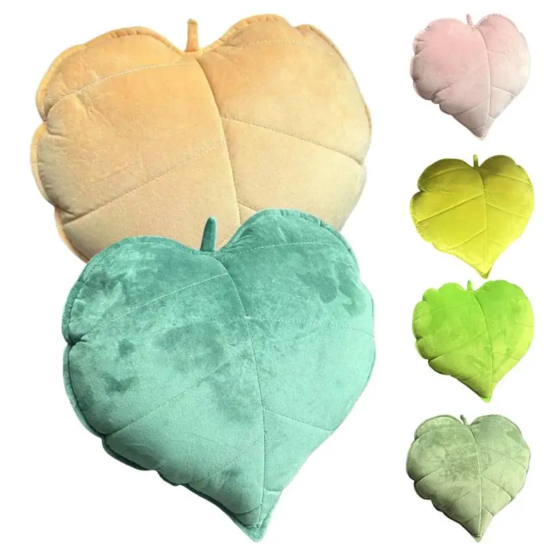 

3D Leaf Plush Pillow Cushions Falll Autumn Home Decor Throw Pillow Kids Sleeping Cushion For Nursery Children's Room Living Room