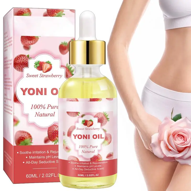 Private area care oil 60ml Yoni Oil Deep Moisturizing Natural PH Balancing Feminine Oil Gentle Cleansing Odor Remover