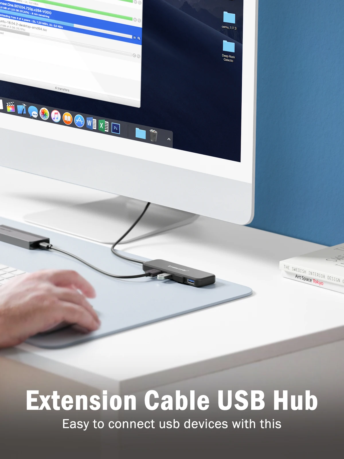 Lemorele USB 3.0 HUB 4 in 1 Type C Adapter 4 Ports Slot USB C Hub USB Hub 3.0 High Speed For Laptop Windows Mac