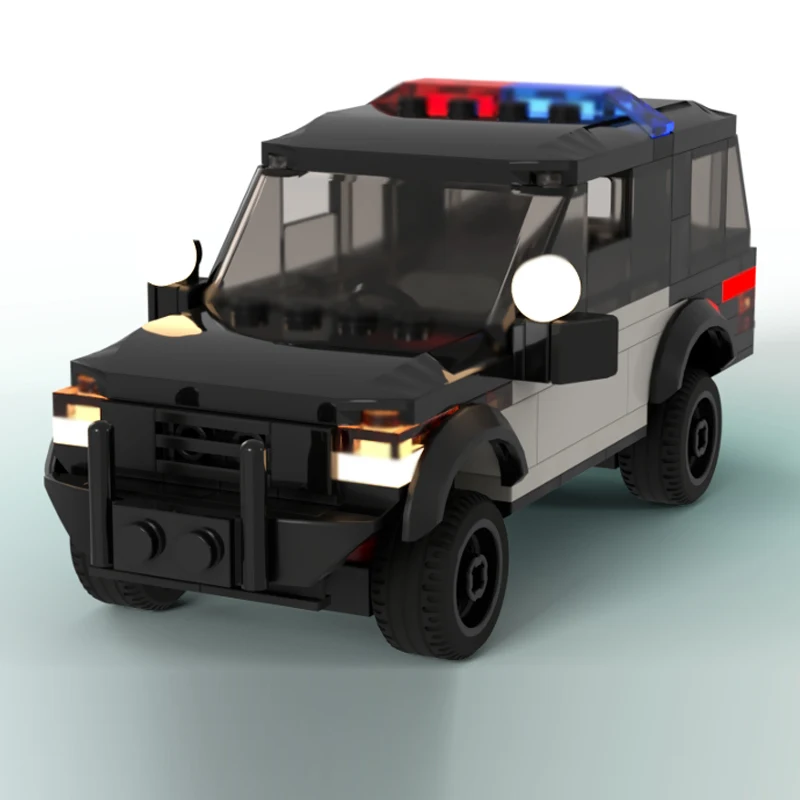 City Car Model MOC Building Bricks Police Sport Utility Vehicle Modular Technology Children Holiday Gifts Assemble Toys Suit