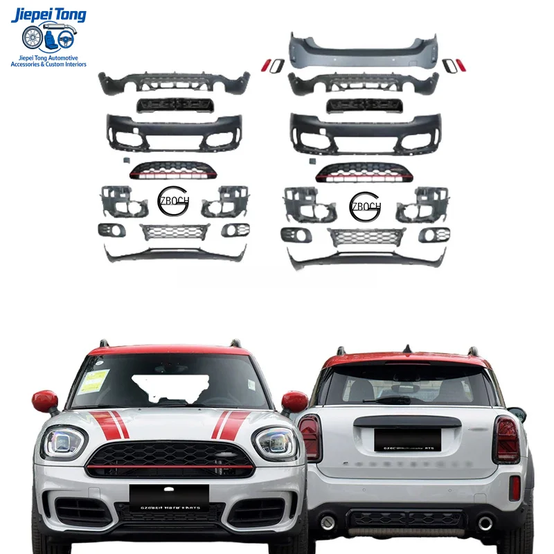 

for Accessories Countryman F60 2011+ Upgrade JCW Car Front Grill Rear Bumper