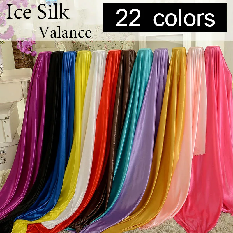 10 Yard High Grade Pearly Ice Silk Valance Cloth for Wedding Decoration Guaze Curtain Stage Background Veil Fabric