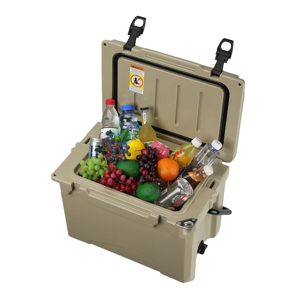 

25QT цвета хаки, высокое качество, изолированная коробка для напитков LLDPE, современный стиль, охладитель льда для замороженных продуктов, термоизоляция, функция Rotom