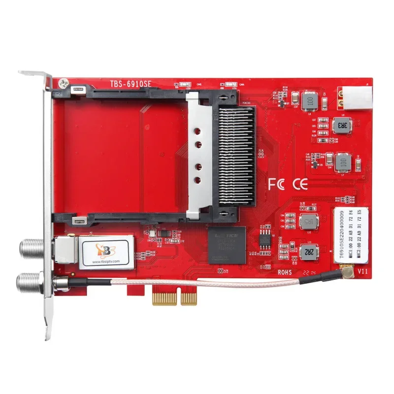 DVB-S2X Dual Tuner Dual CI PCIe Card Data computer network interface card