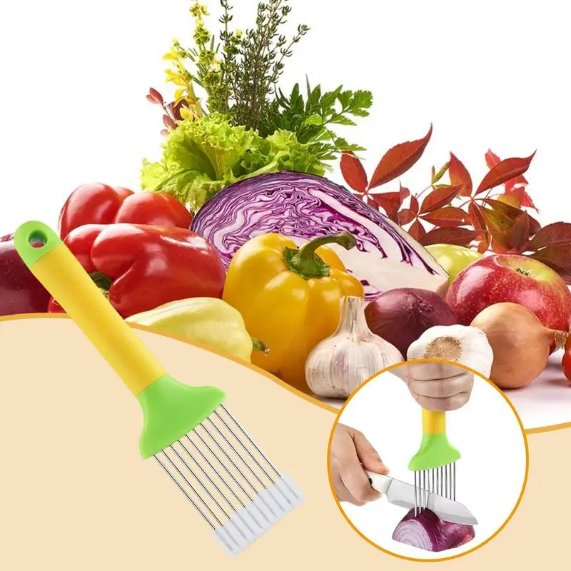 Tomato Slicer Non-Slip Garlic Chopper Safety Cooking Tools Chopper Holder Kitchen Gadget Slicing Assistant Tool For Fruit