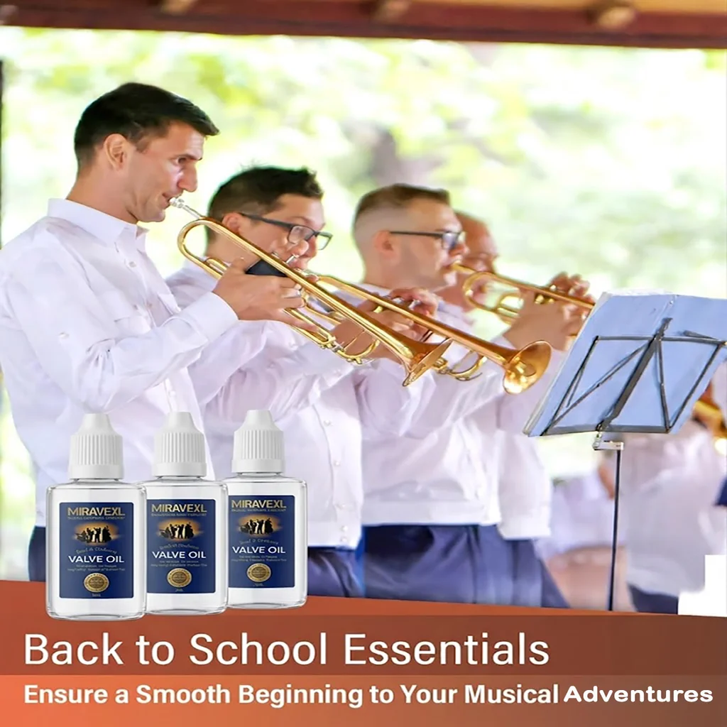 Brass Instrument Valve Oil Slide Grease Lubricant for Trumpet Trombone Tuba Saxophone Clarinet Flute Maintenance Care Cleaning image 3