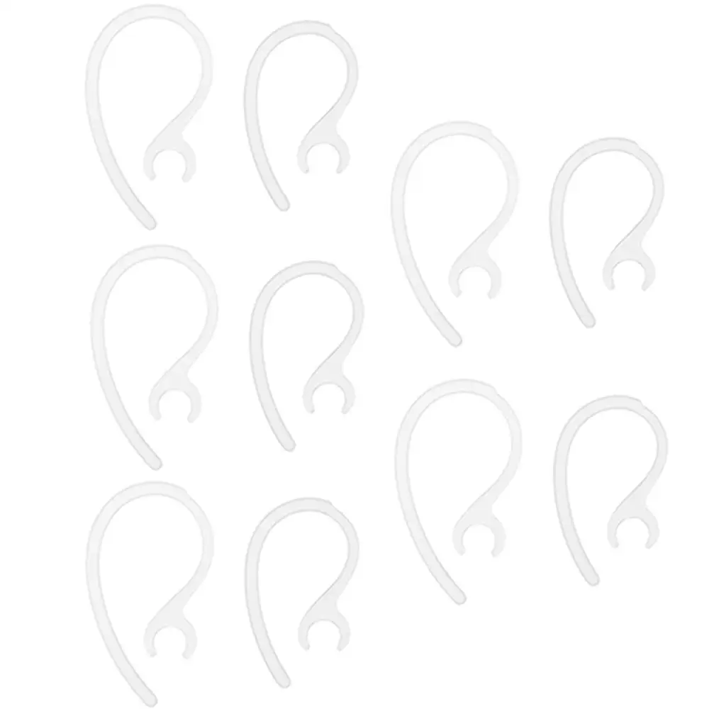 3-6pack 10 Pieces Replacement Earhook Ear Hook Loop Earloop Clip for Headset