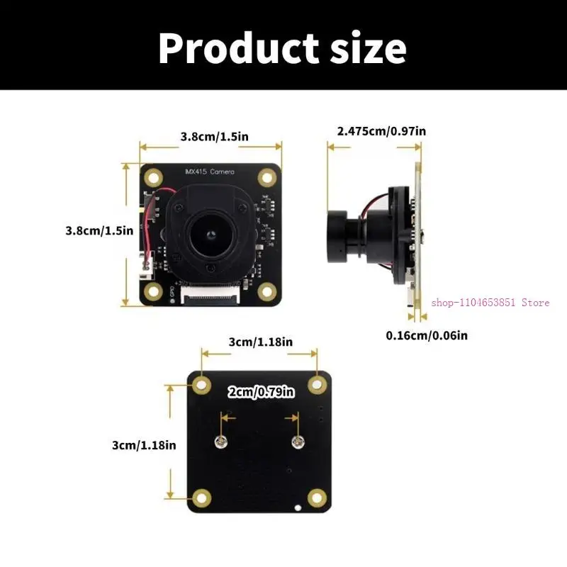 

8MP -модуль Camera Module IMX415 с широкоугольным объективом 98 градусов для применений 0xla