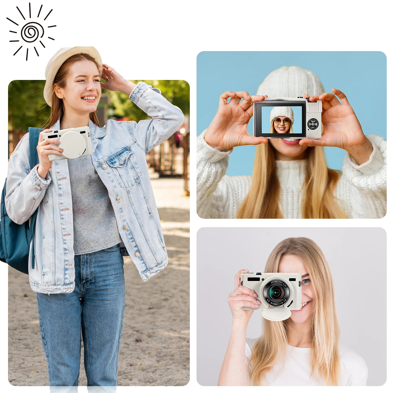 

Silicone Soft Camera Cover Lightweight Camera Case with Removable Lens Cover ForCanon Powershot G7X Mark II Digital Camera