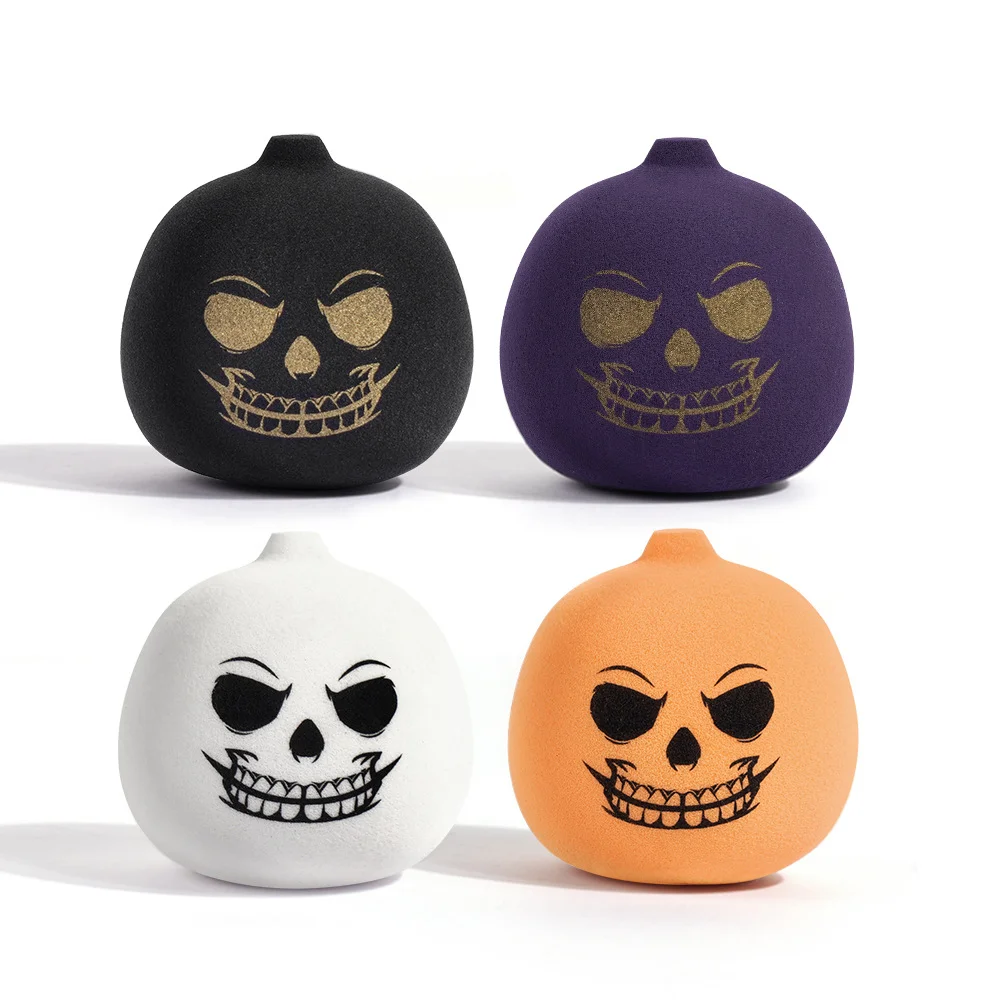 5 قطع هالوين اليقطين ماكياج الإسفنج لينة التجميل نفخة نطاط الجمال الإسفنج خلاط ل لا تشوبه شائبة الأساس المخفي مسحوق