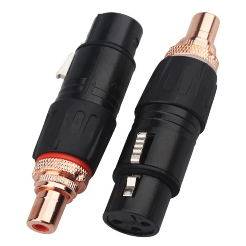 Neutrik XLR To RCA Female Plug Converter 3pin XLR Audio Adapter Female / Male To RCA Connector High Quality XLR Converter