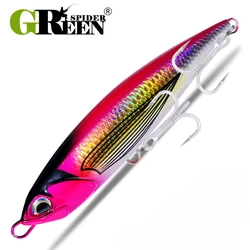 GREENSPIDER New Sinking 145mm 60g Pencil Fishing Lure Stickbait Wobblers Artificial Hard Baits for Sea Tuna Fishing lures