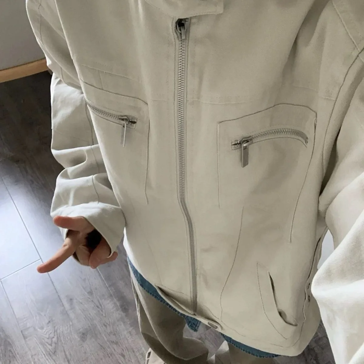 

Мужская демисезонная куртка в стиле ретро, свободного кроя, с воротником-стойкой, из теплого полиэстера, молодежная модная модель