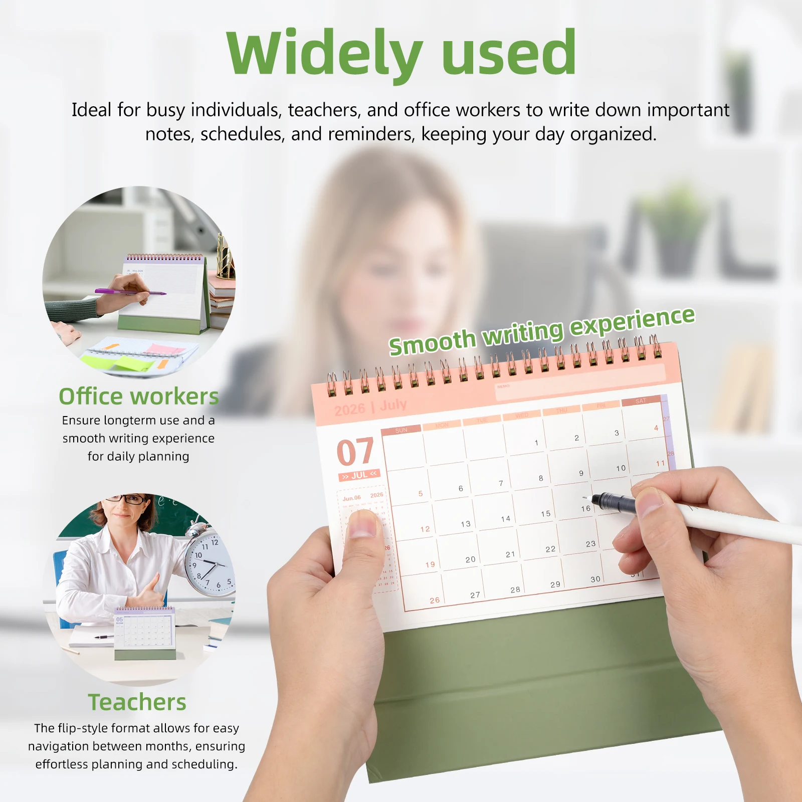 

2026 Mini Desk Calendar Compact Foldable Standup Design Paper Home Office School Planning Tool Small Desk Calendar