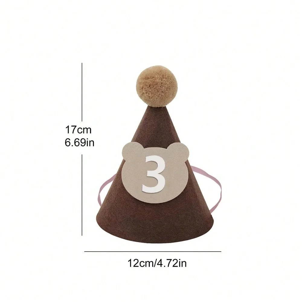 1pc Coffee Brown Teddy Bear Number Heart Balloon set kid Birthday Party Decoration Baby Shower wedding Valentine\'s Day decor