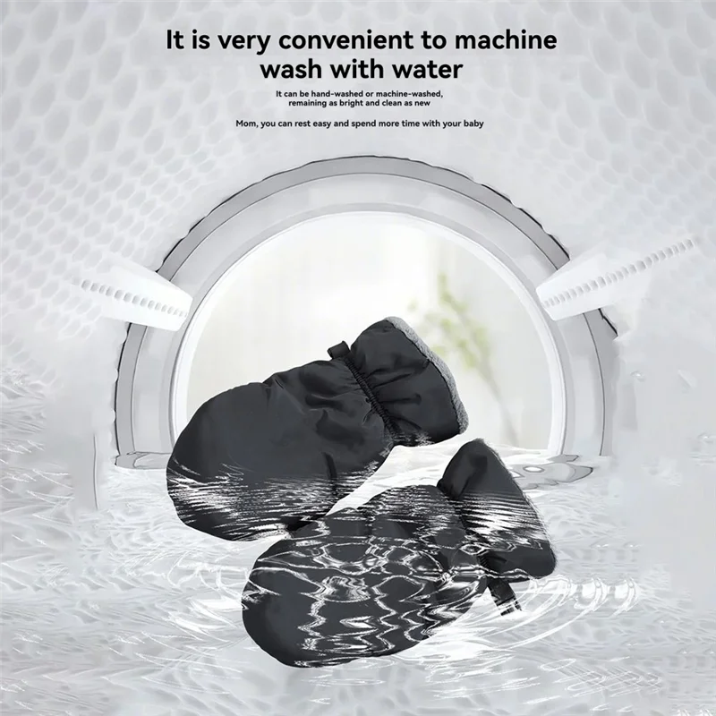 B24C-للأطفال عربة يدفع باليدين يندبروف عربة إفشل قفاز غطاء اليد الدافئة الرياح مقاوم للماء لعربات الأطفال ، عربات الدراجات #2