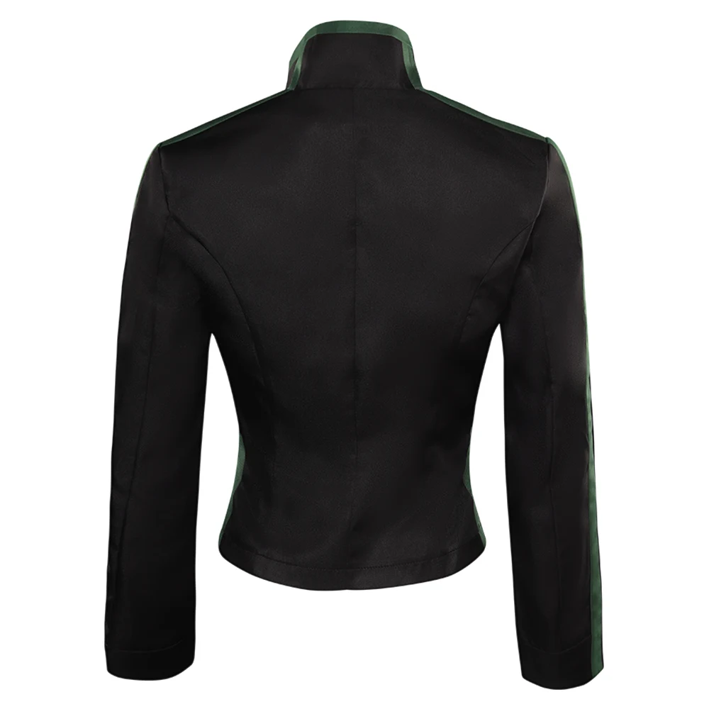 Nieuwe Mode Poison Ivy Cosplay Vrouwen Zwarte Jas Kostuum Outfits Jas Voor Volwassen Vrouwelijke Meisjes Halloween Carnaval Vermomming Pak